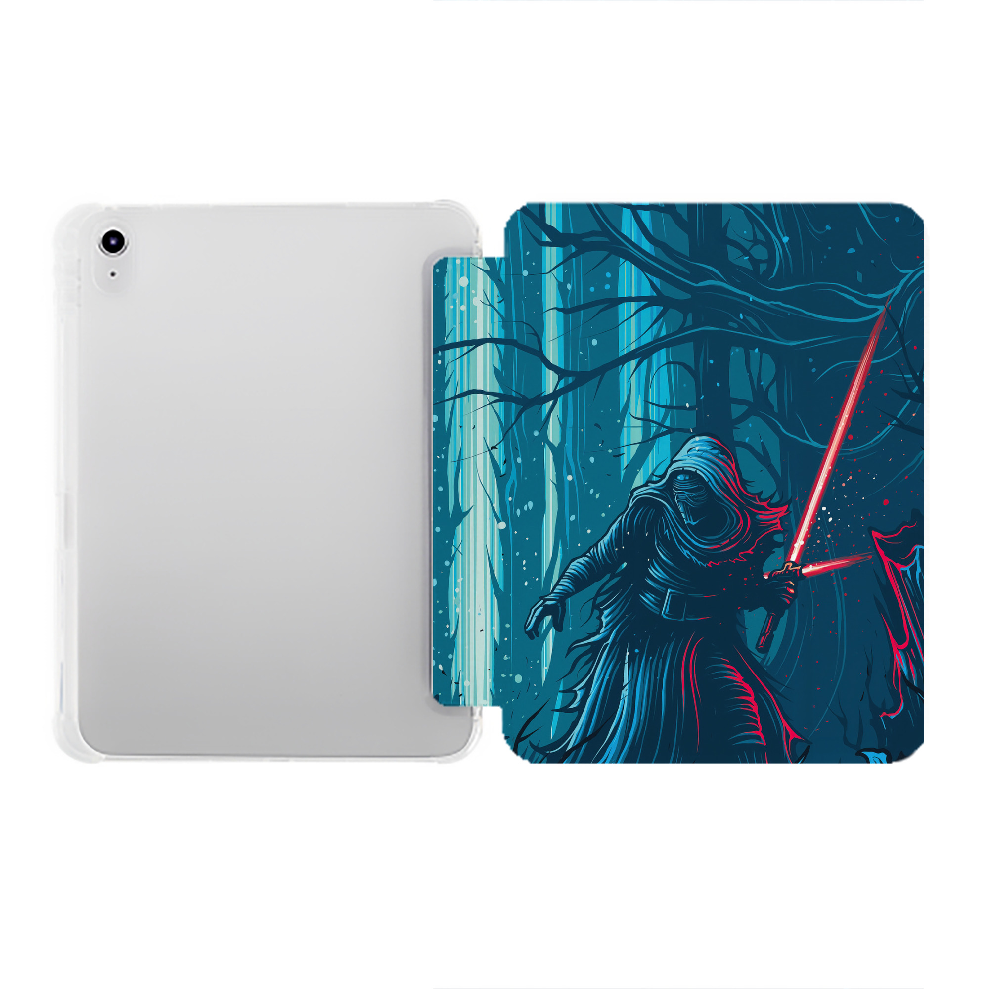 （画像用） スター・ウォーズ Star Wars IPad ケース ペン収納付き 三つ折りスタンド PUレザー×シリコン 対応機種9.5/10.5/10.9インチ